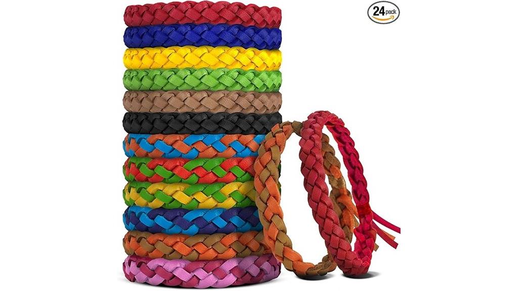 24 pack mosquito bracelets