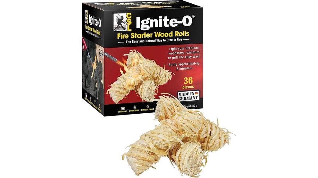 36 piece wood fire starters