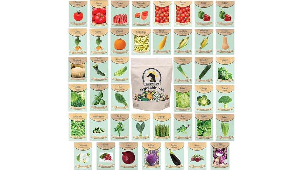43 vegetable herb seed packets