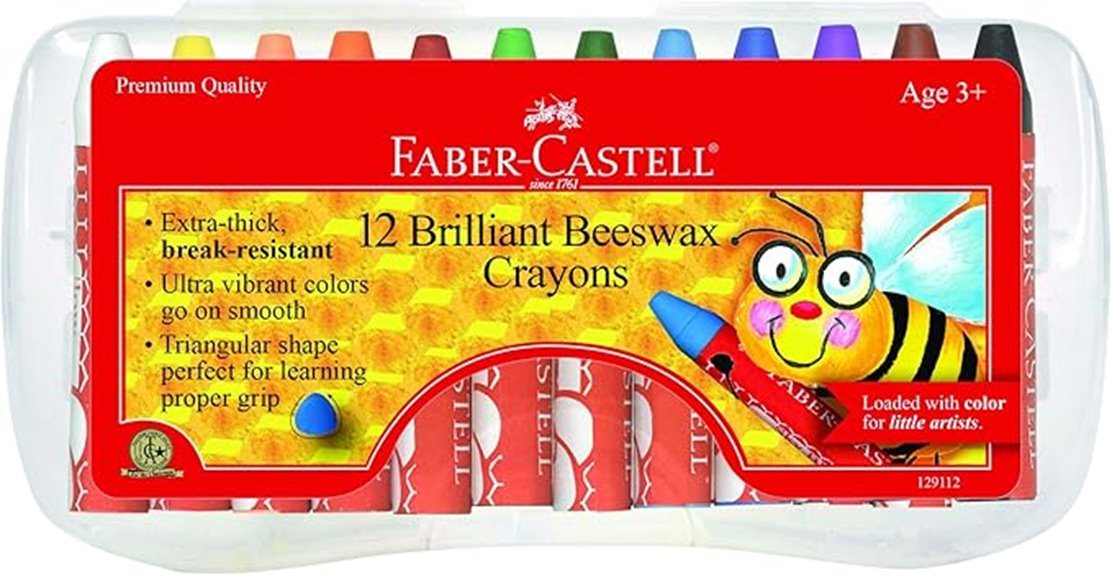 beeswax crayons storage case