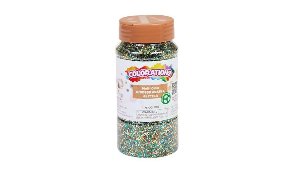 biodegradable multicolor glitter 4oz