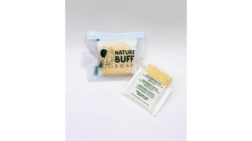 biodegradable travel soap set