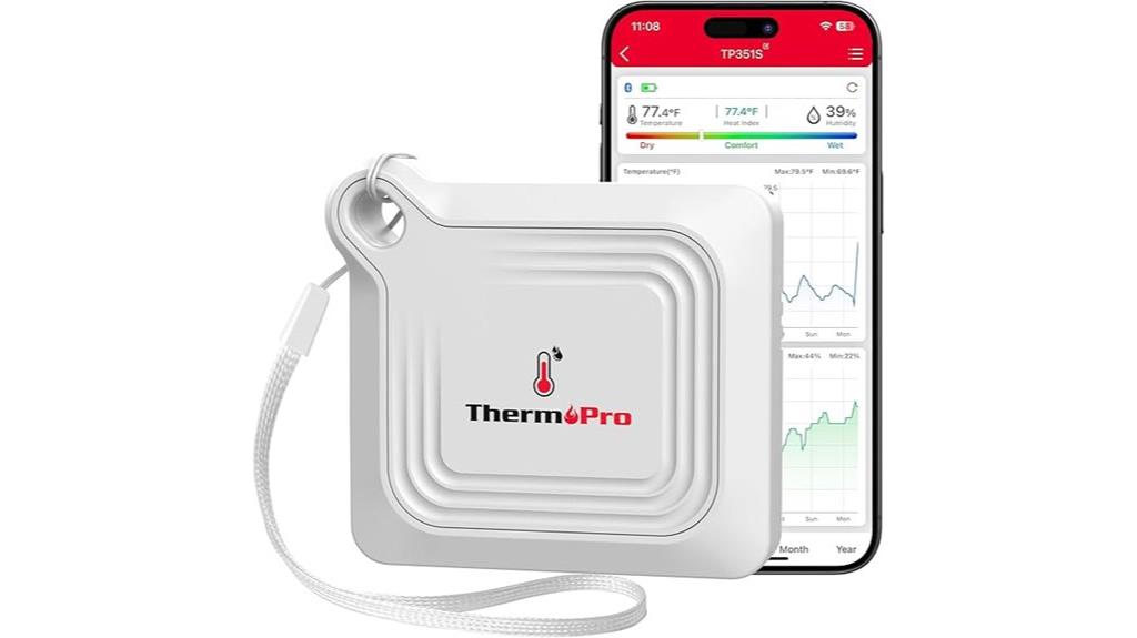 bluetooth app controlled thermometer