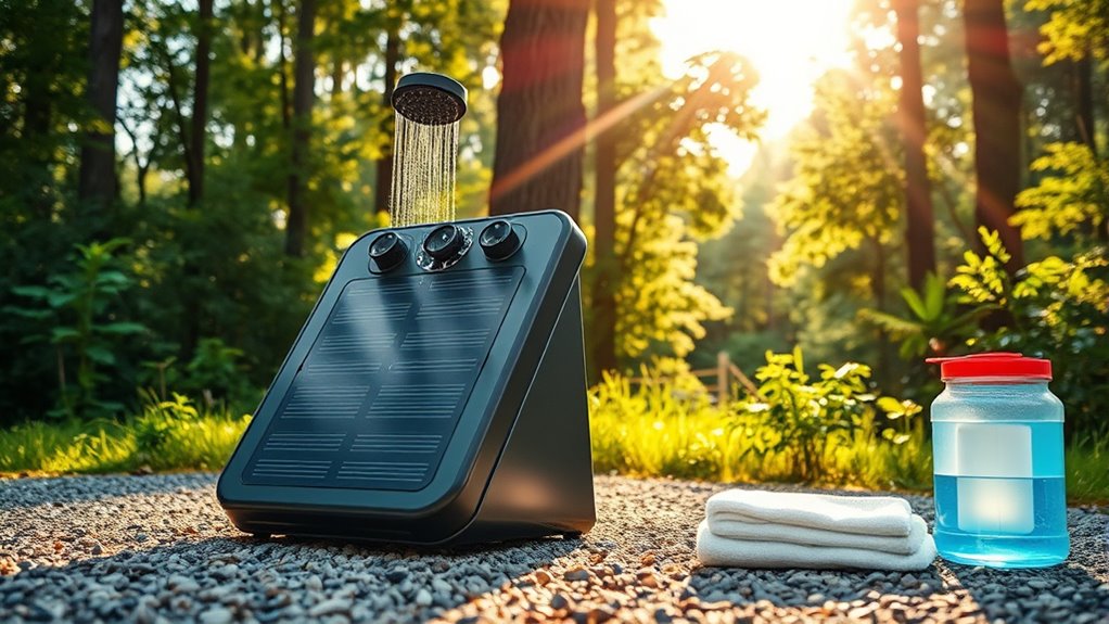 choosing portable solar showers