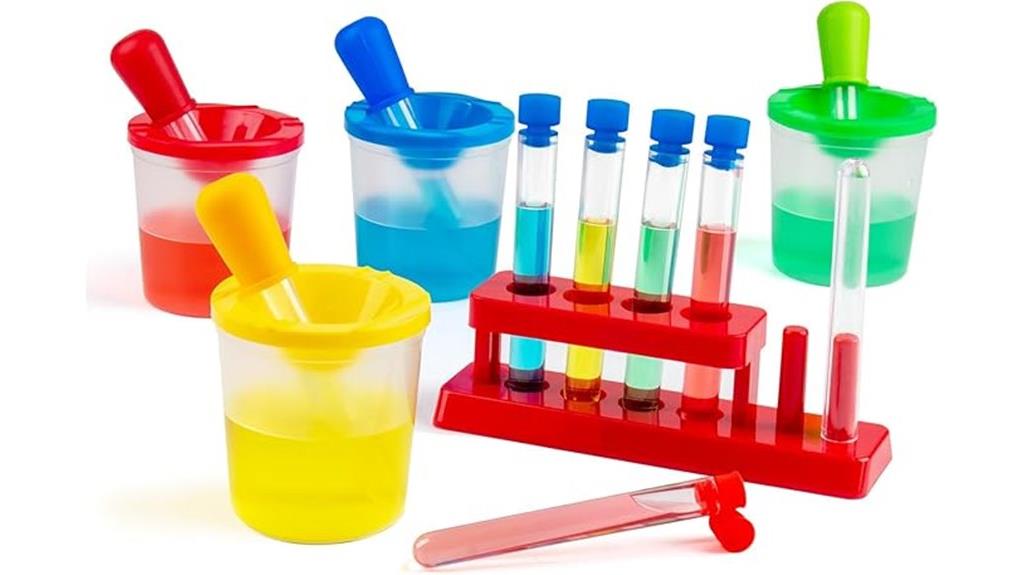 colorful science test tubes