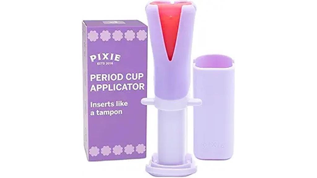 comfortable menstrual cup application