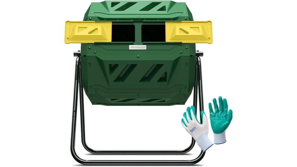 dual chamber 43 gallon compost