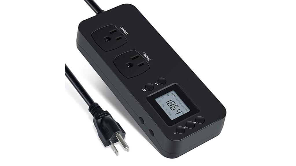 dual outlet power monitor