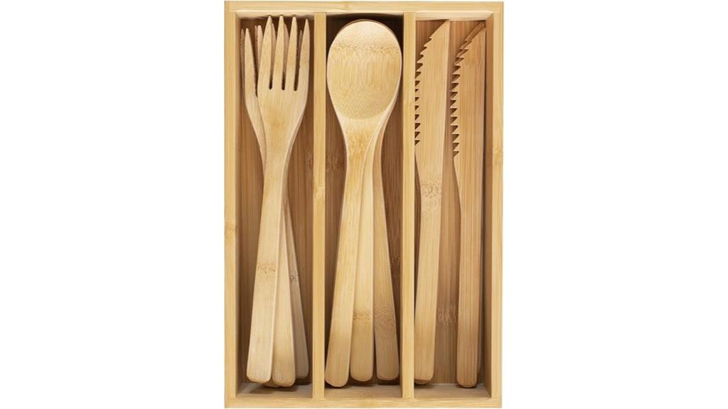 eco friendly bamboo utensil set
