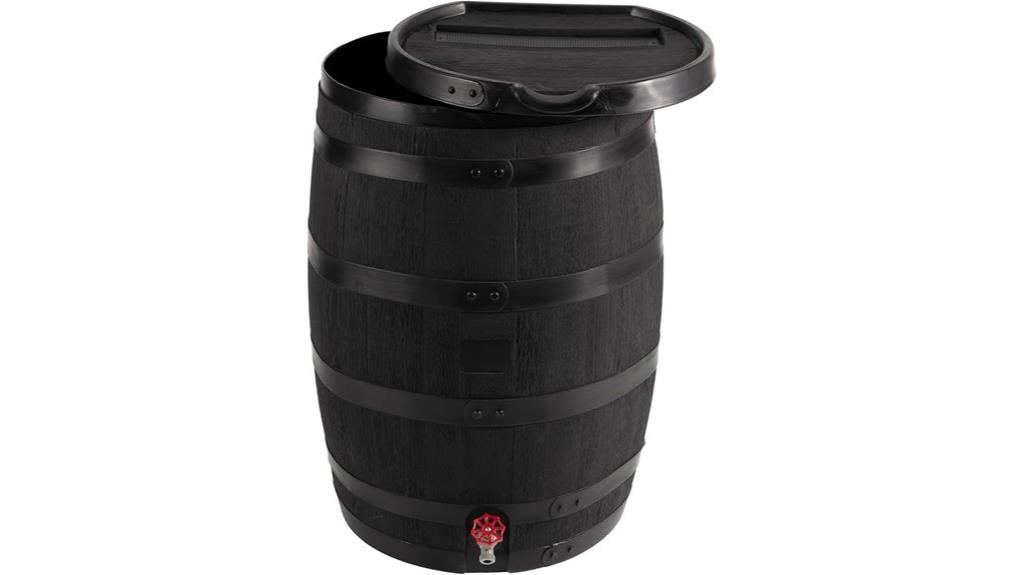 eco rain barrel with lid