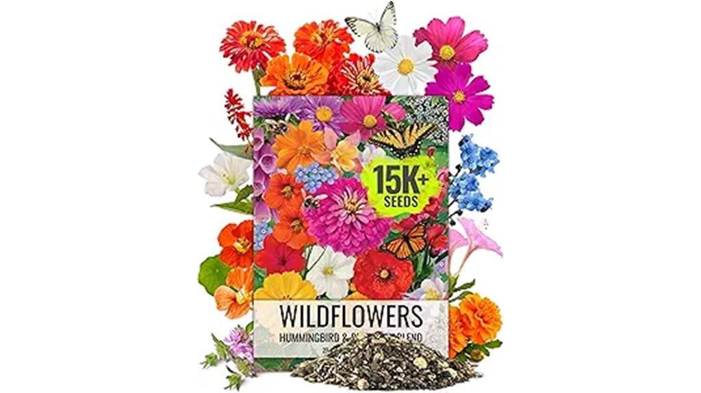 flower seed mix packet