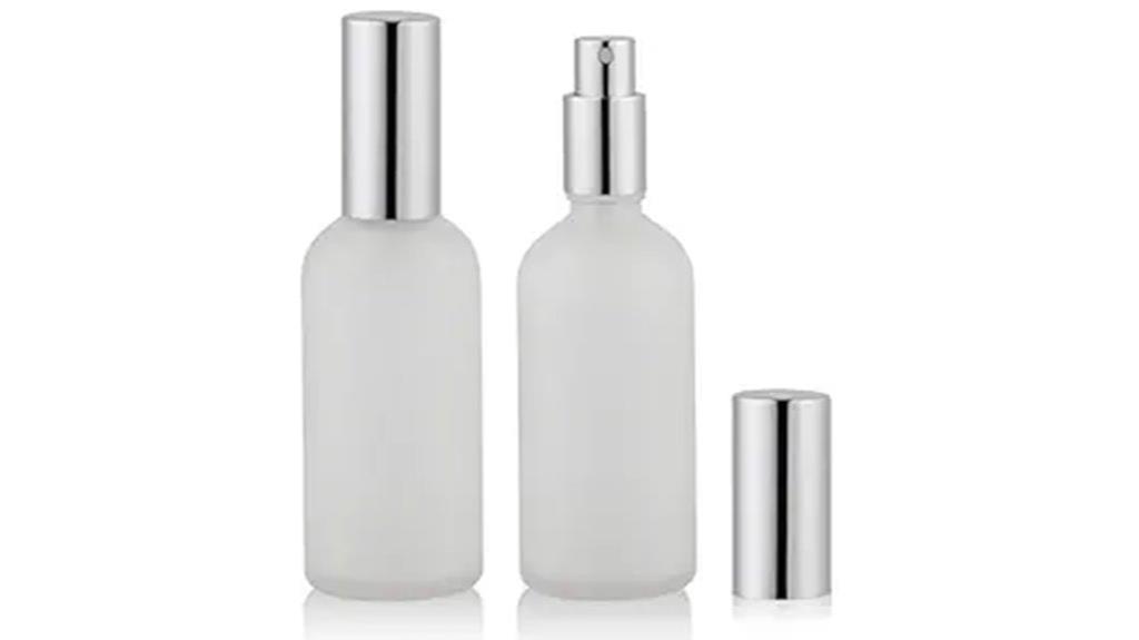 frosted glass spray bottles