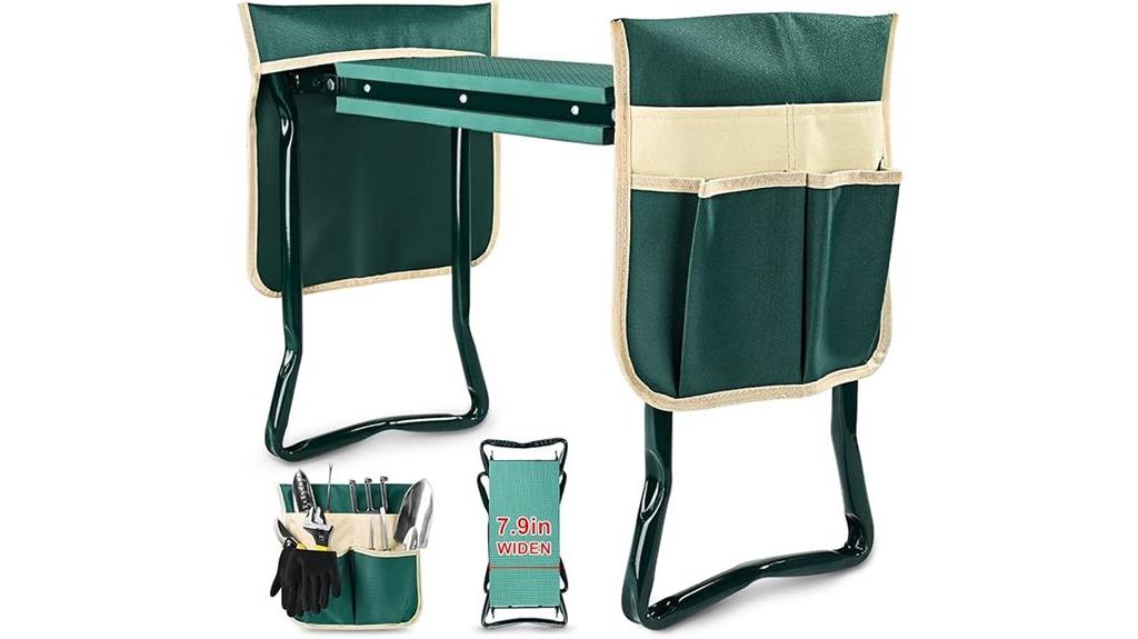 garden kneeler with cushion