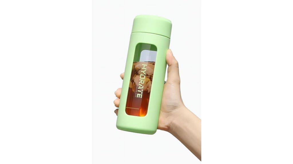 glass 16oz leakproof bottle