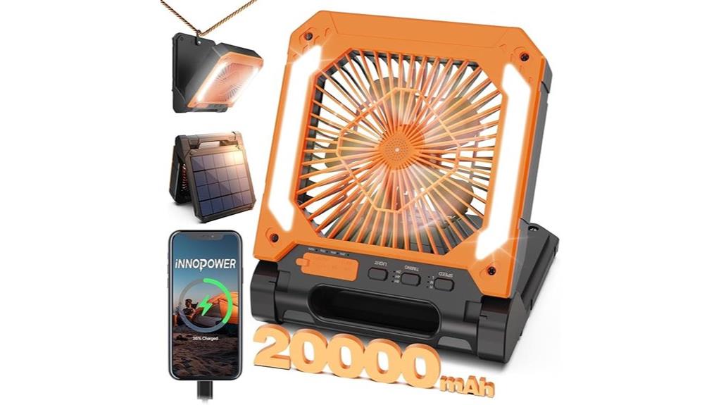 high capacity solar fan