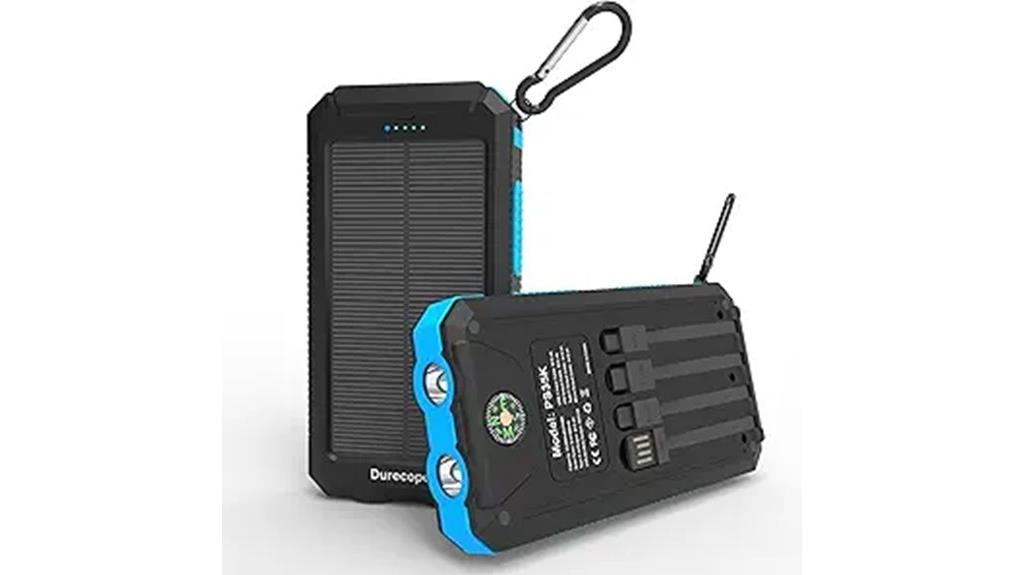 high capacity solar power bank