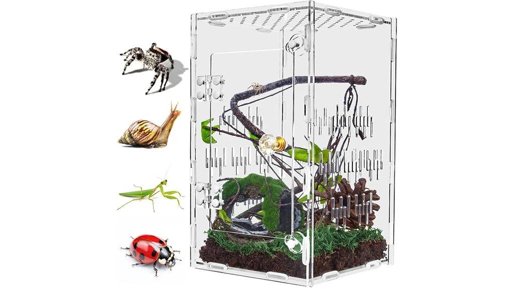 large acrylic spider habitat