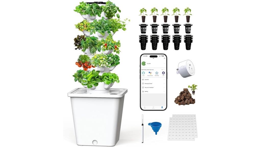 large capacity hydroponic tower