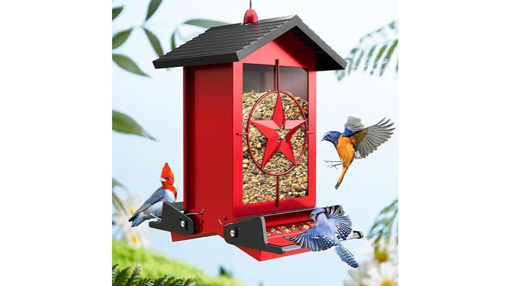 large capacity squirrel proof feeder