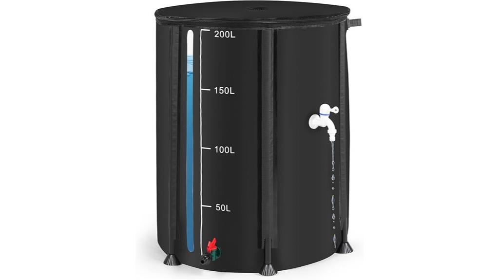 large collapsible rain barrel