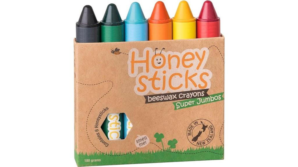 large colorful crayon set