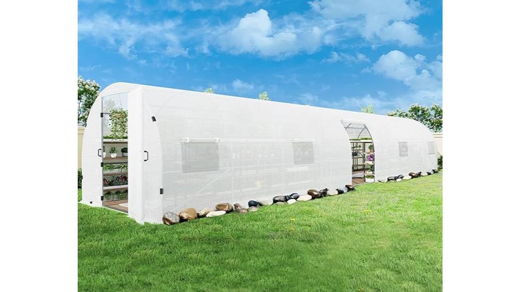large tunnel greenhouse dimensions