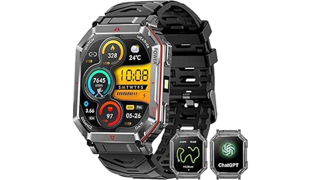 military gps bluetooth watch