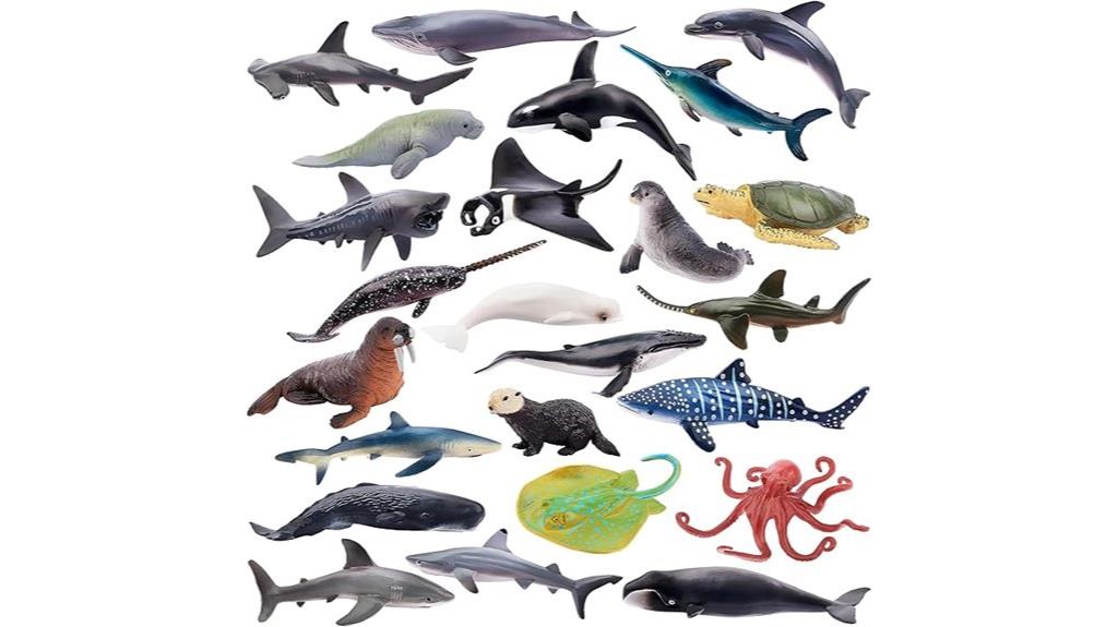 mini ocean animal figurines