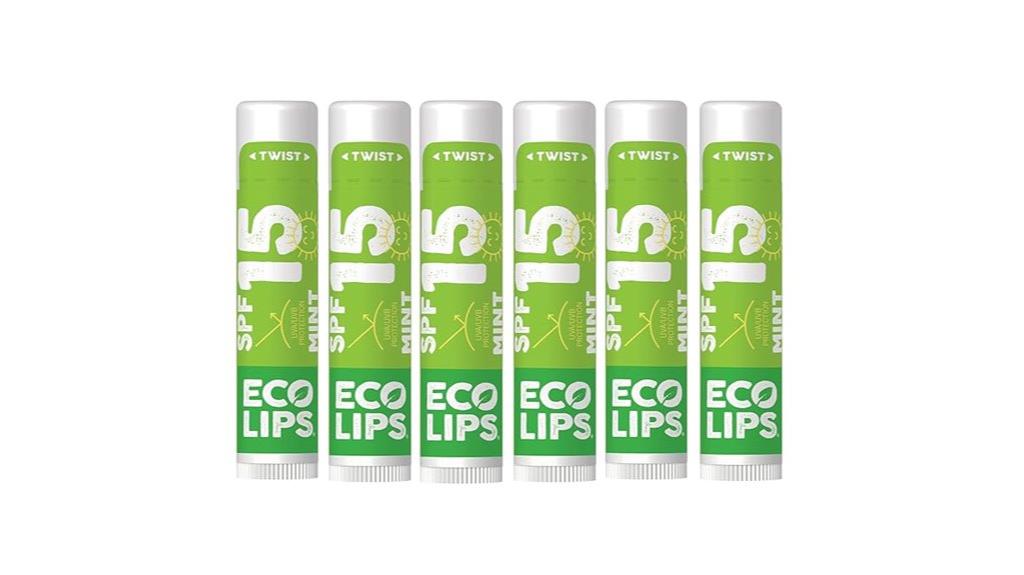 mint sunscreen lip balm pack