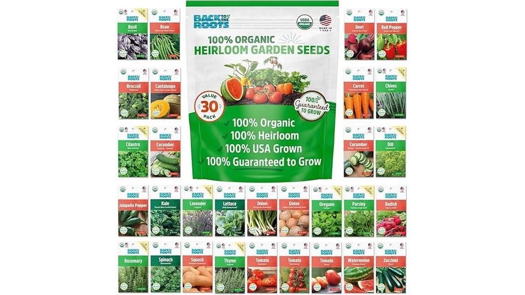 organic heirloom seed pack