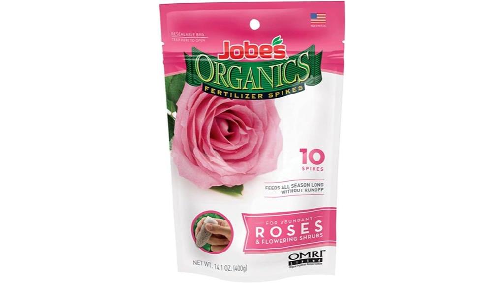 organic rose fertilizer spikes