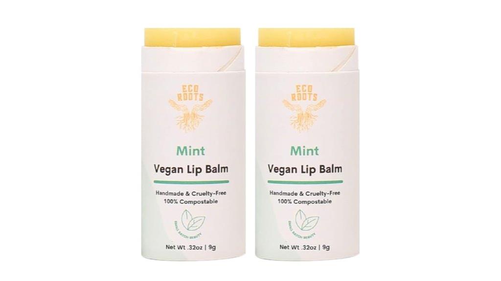 organic vegan mint lip balm
