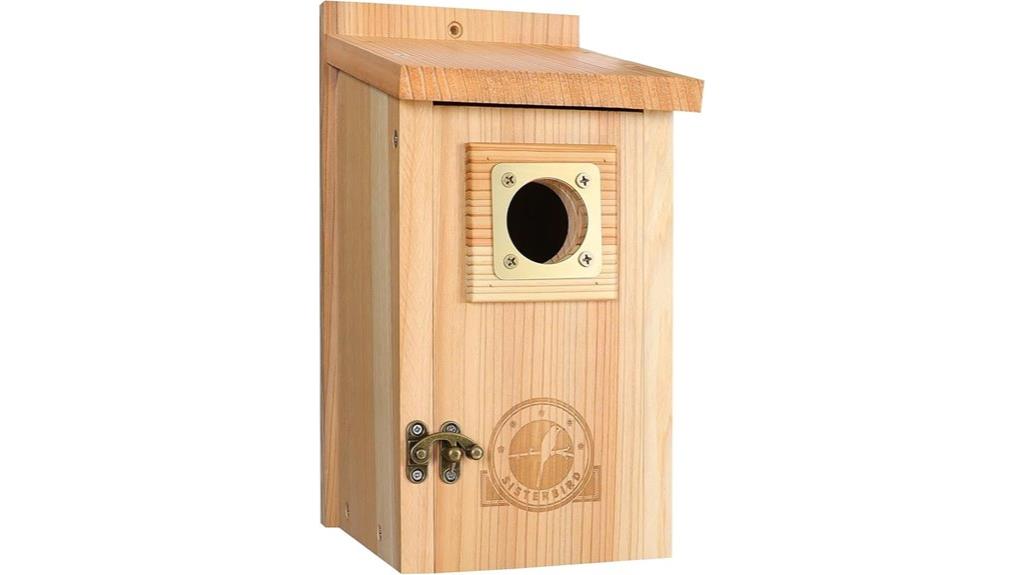 outdoor cedar bird house