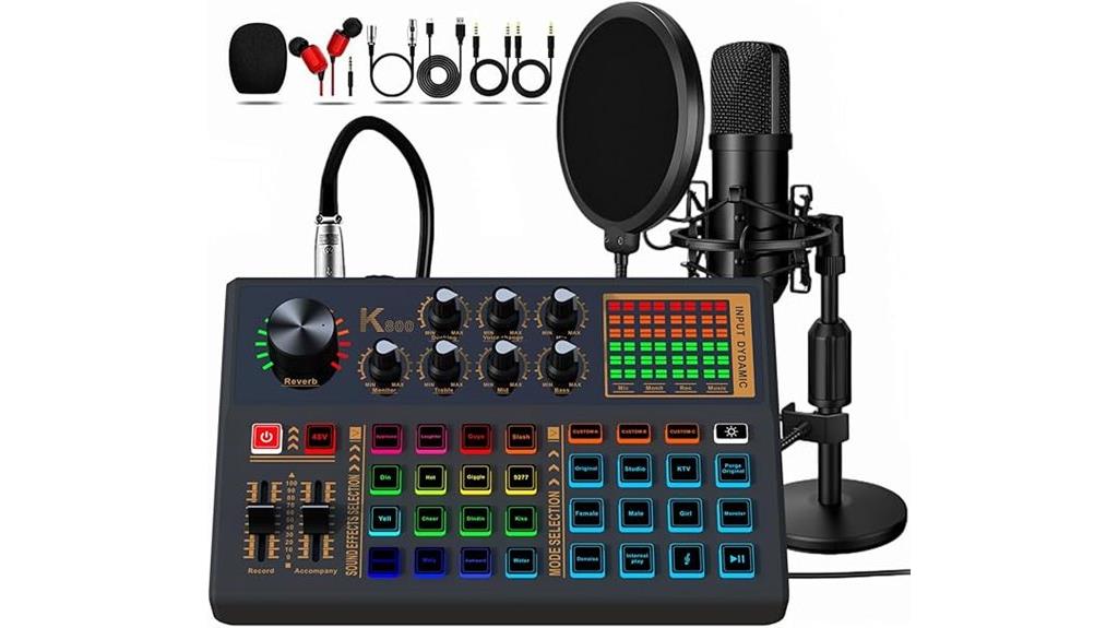 podcast gear with microphones
