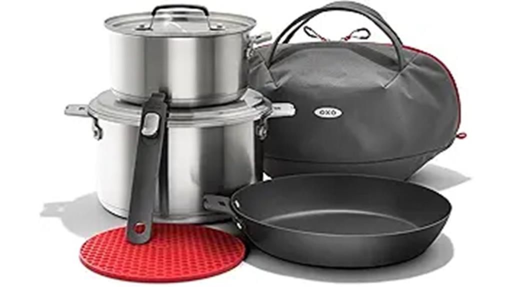 portable camping cookware set