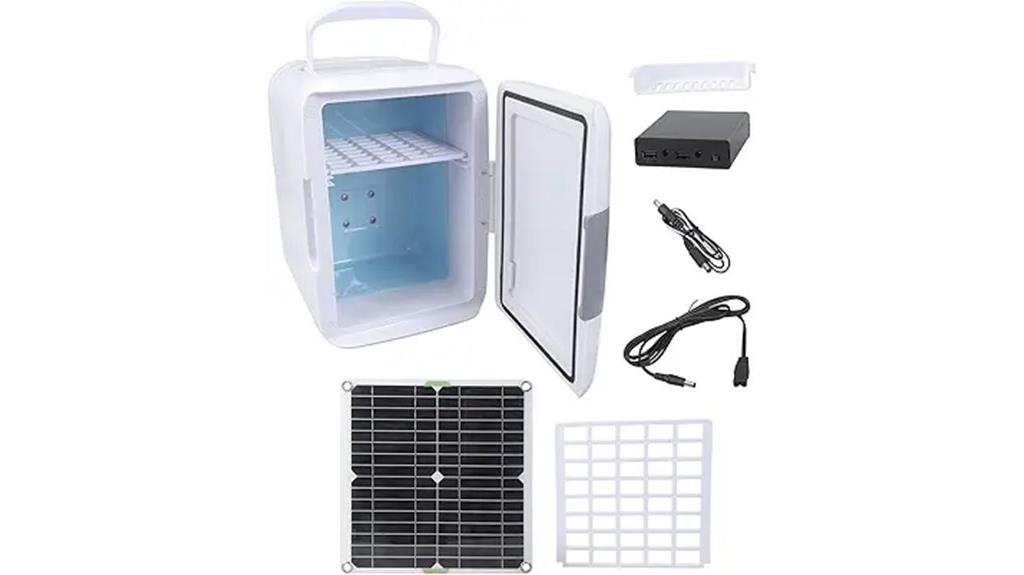 portable solar cooler system