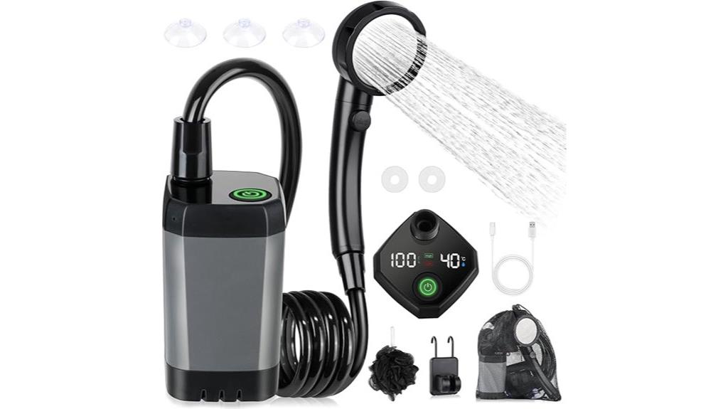 rechargeable portable shower