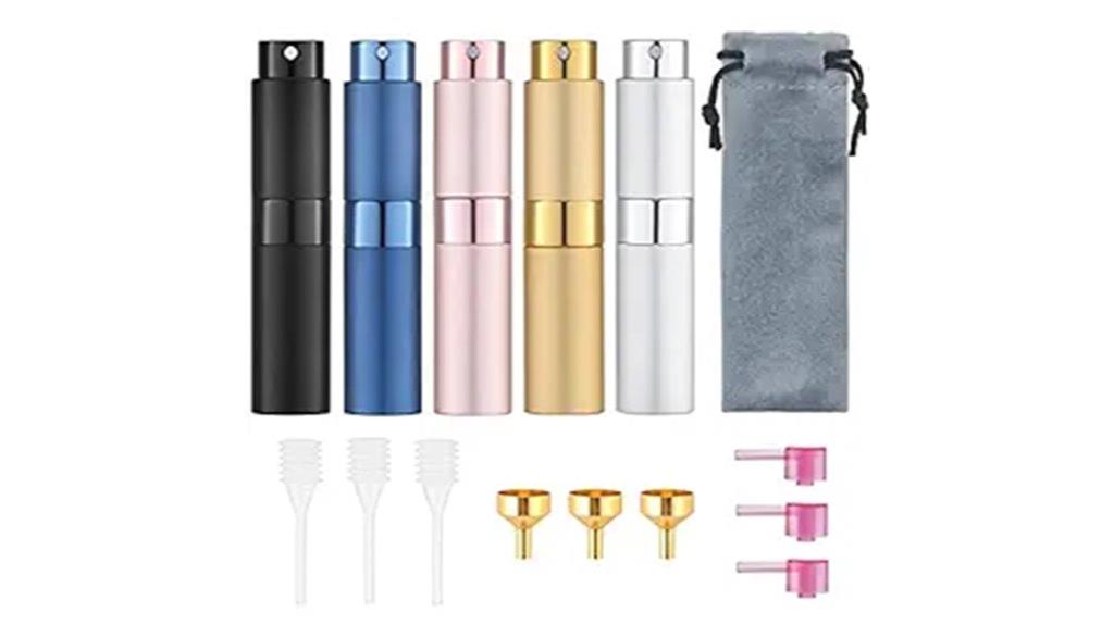 refillable travel perfume set