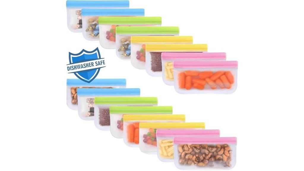 reusable leakproof snack bags