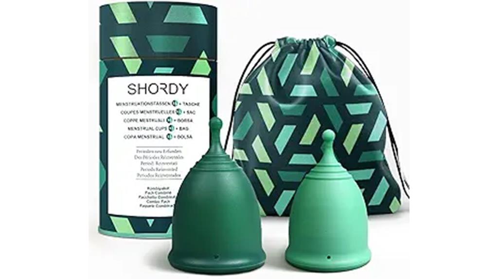 reusable menstrual cup set