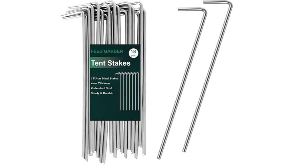 seven inch outdoor stakes
