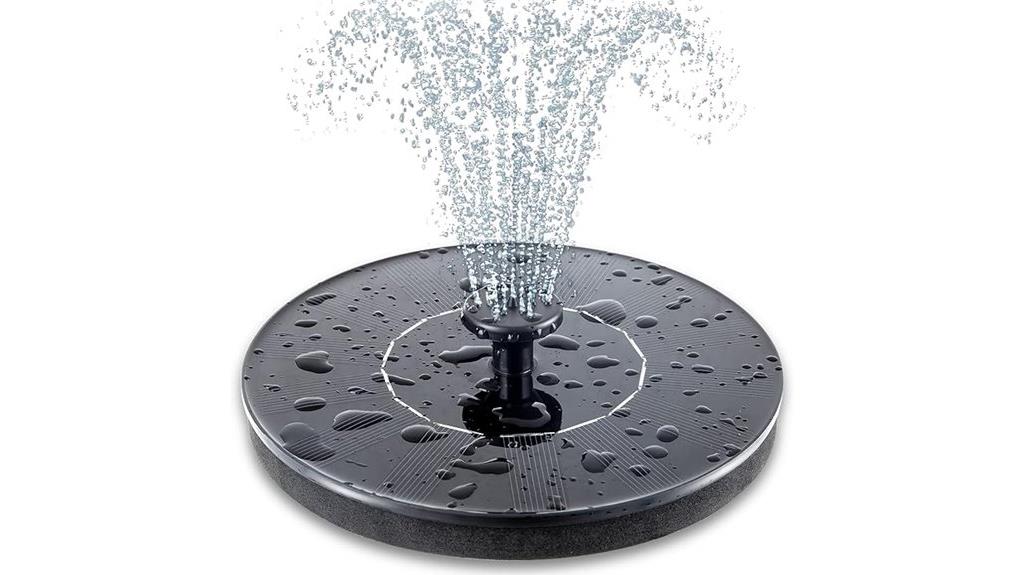 solar powered bird bath pump