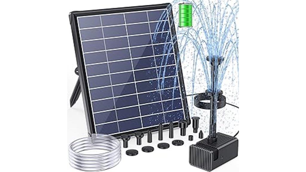 solar powered fountain pump