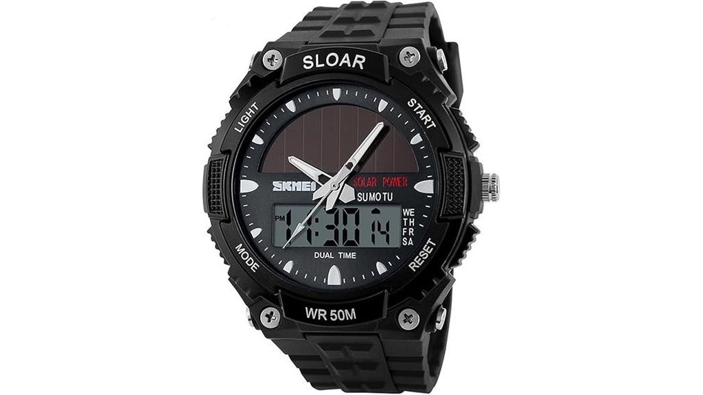 solar powered men s watch