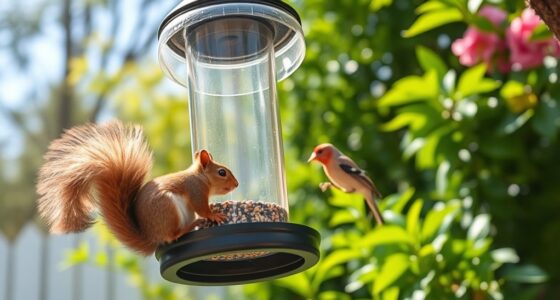 squirrel proof bird feeders