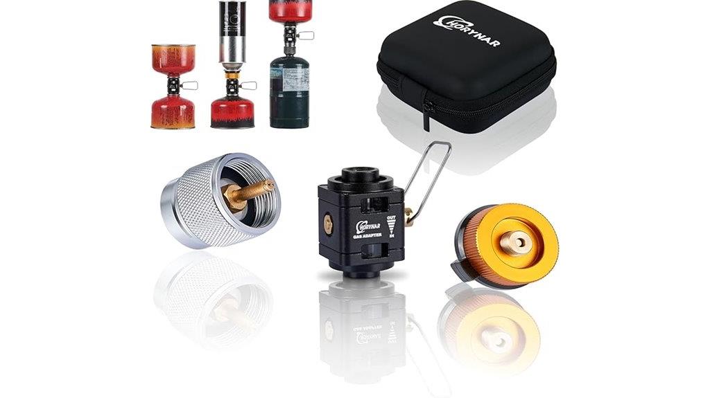 three piece butane adapter set