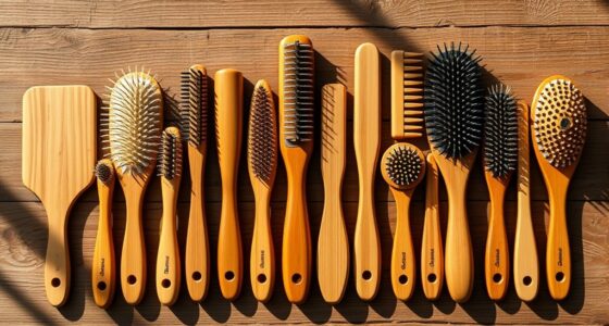 top bamboo hair brush picks
