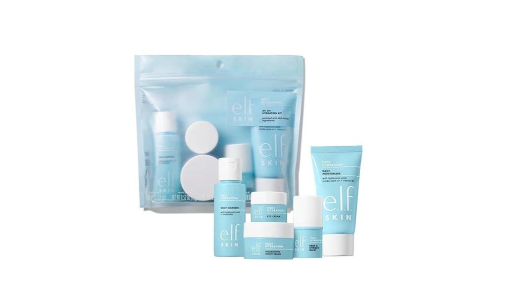 travel sized hydration skincare set