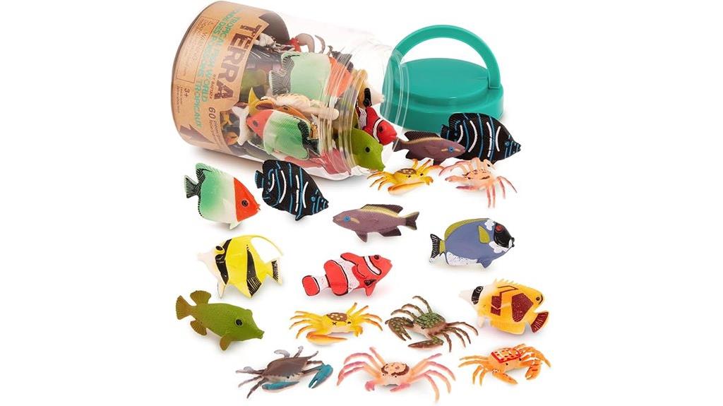 tropical fish crab toys