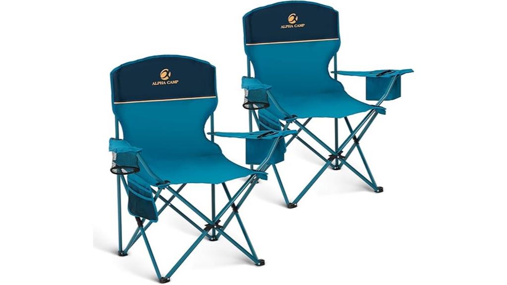 two pack folding camping chairs